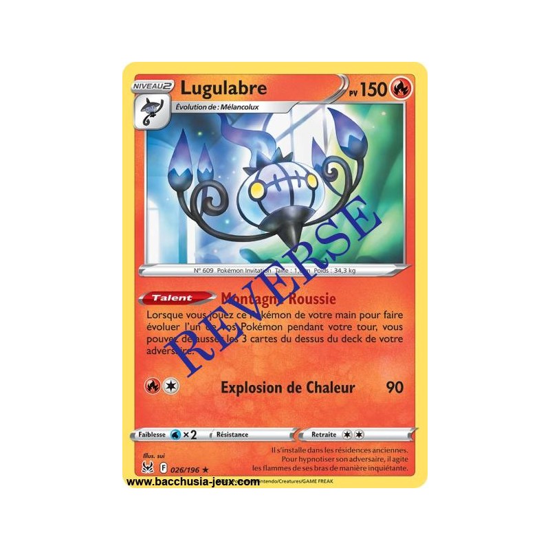 Carte Pokémon EB11 026/196 Lugulabre Holo Reverse