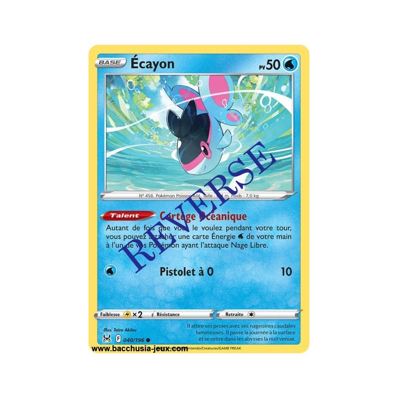 Carte Pokémon EB11 040/196 Ecayon Reverse