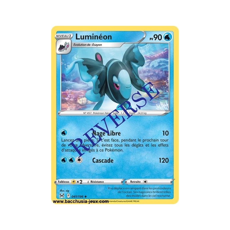 Carte Pokémon EB11 041/196 Luminéon Reverse
