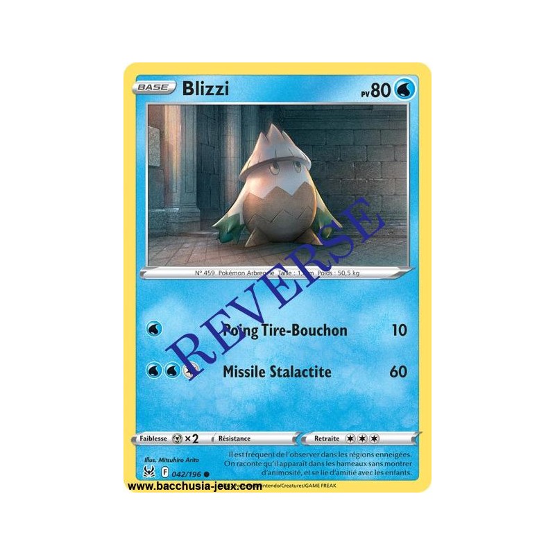 Carte Pokémon EB11 042/196 Blizzi Reverse