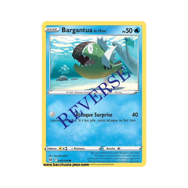Carte Pokémon EB11 044/196 Bargantua de Hisui Reverse