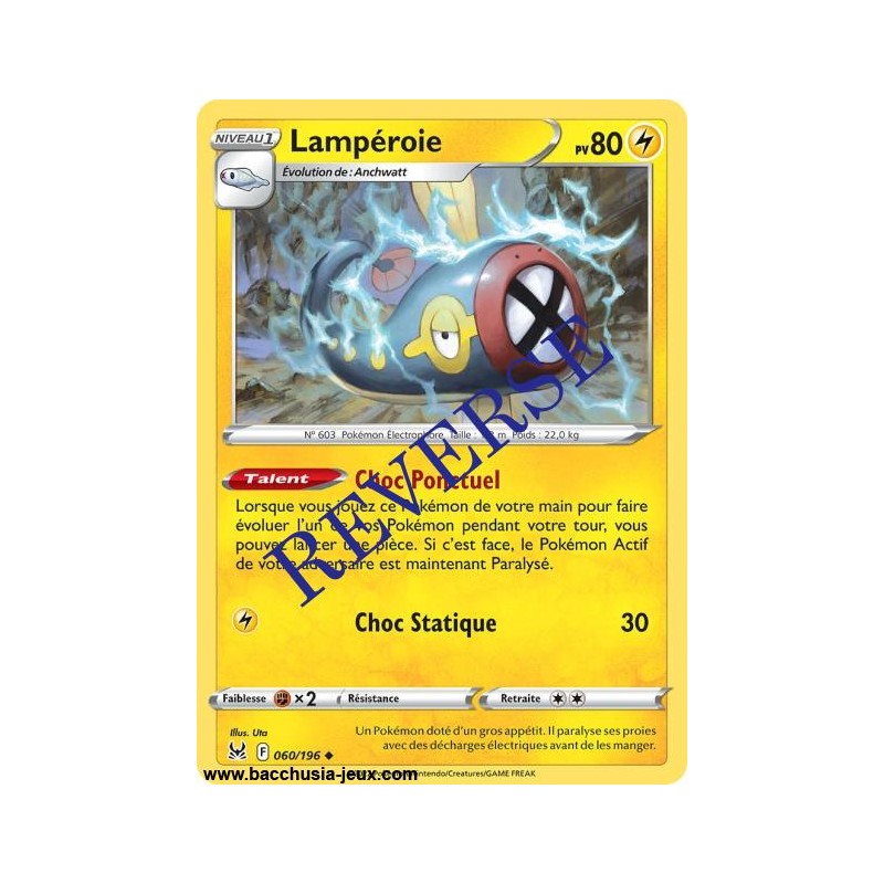 Carte Pokémon EB11 060/196 Lampéroie Reverse