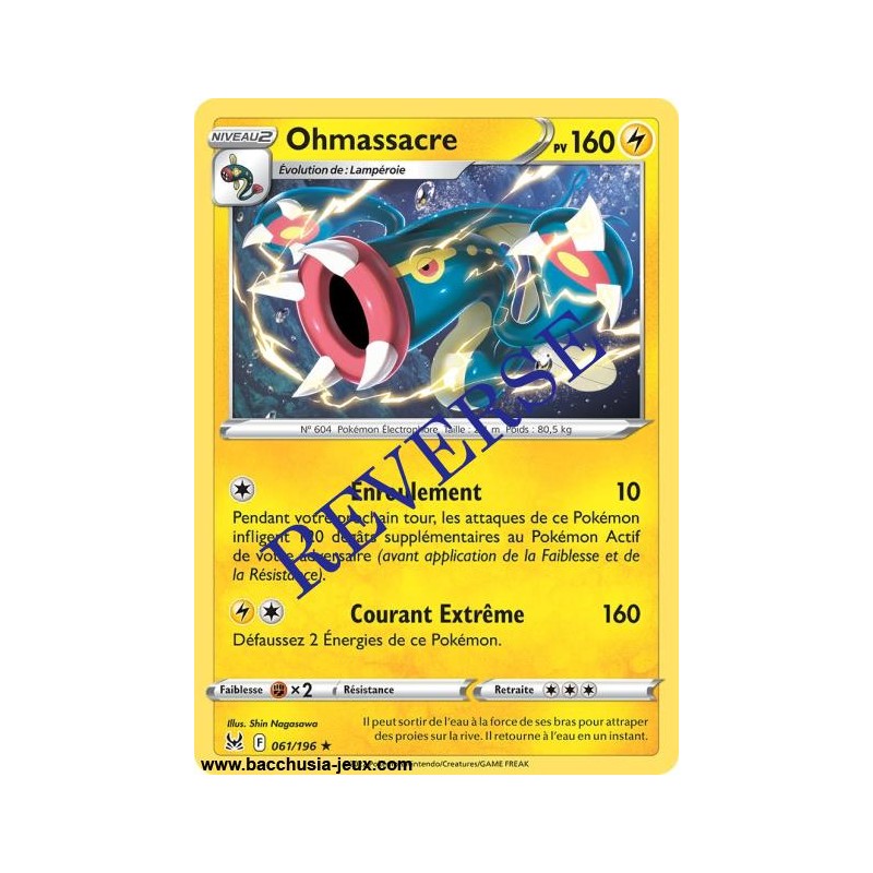 Carte Pokémon EB11 061/196 Ohmassacre RARE Reverse