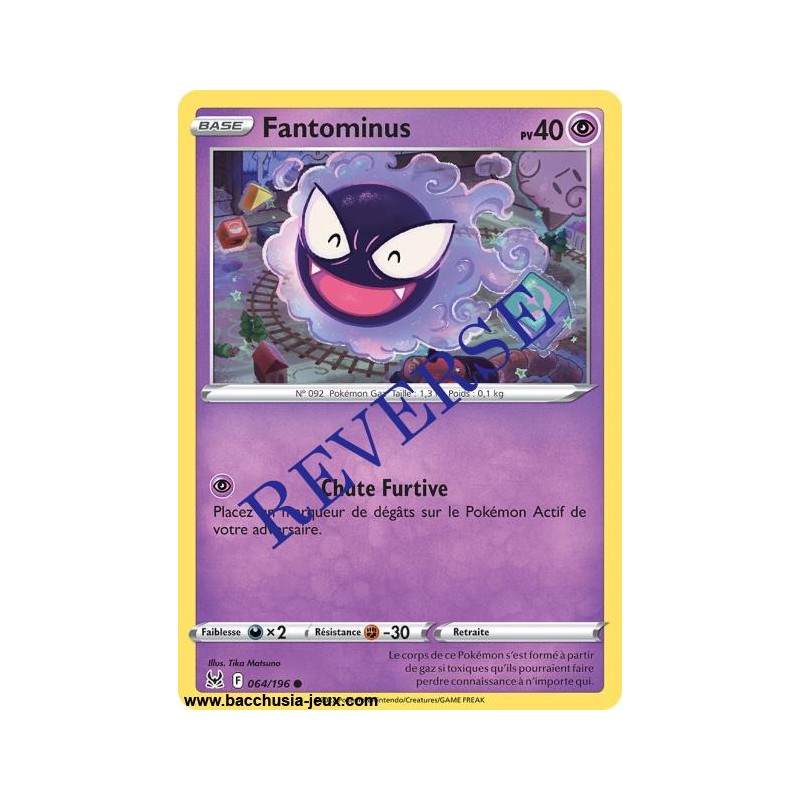 Carte Pokémon EB11 064/196 Fantominus Reverse