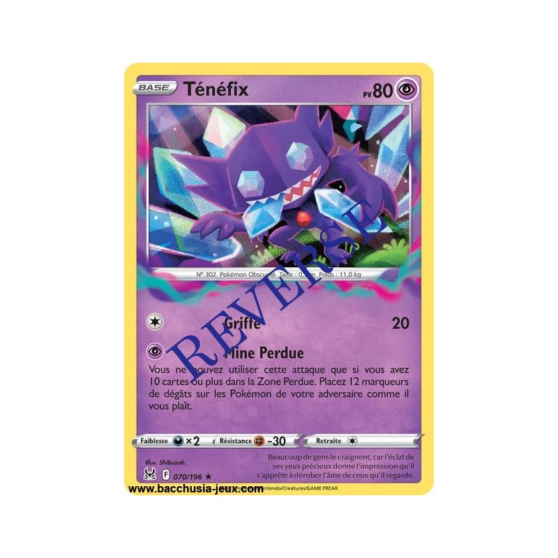 Carte Pokémon EB11 070/196 Ténéfix Holo Reverse