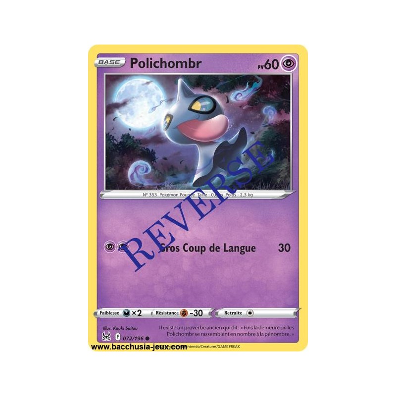 Carte Pokémon EB11 072/196 Polichombr Reverse