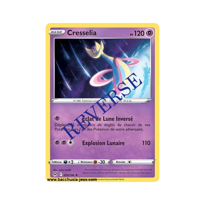 Carte Pokémon EB11 074/196 Cresselia HOLO Reverse