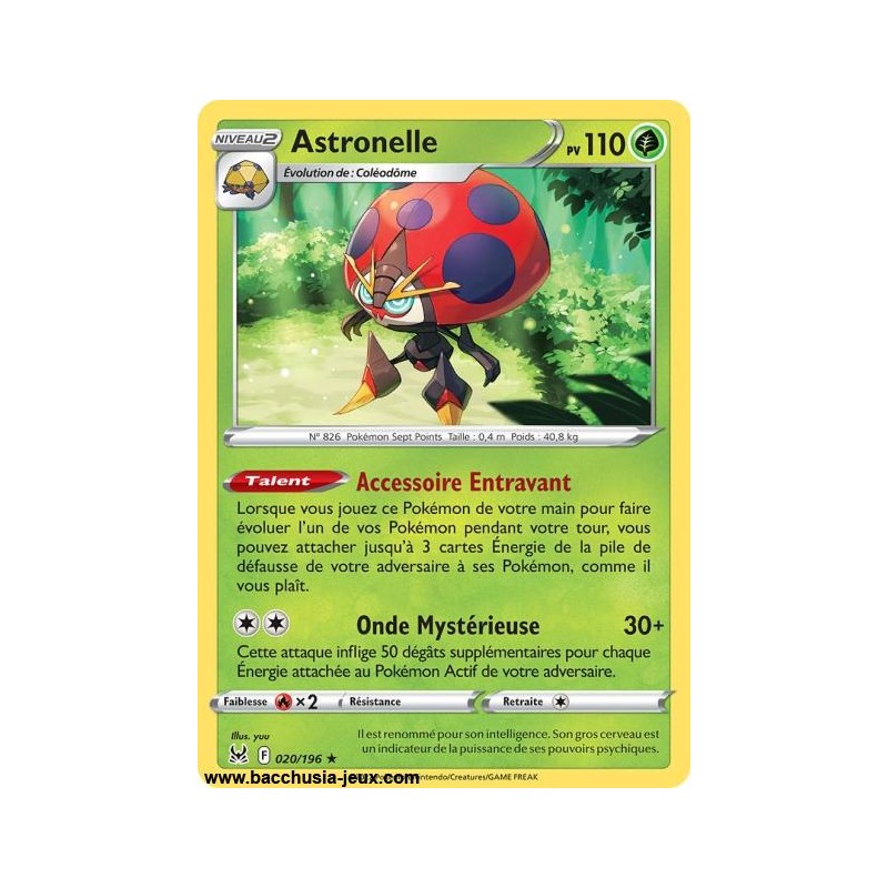 Carte Pokémon EB11 020/196 Astronelle Holo