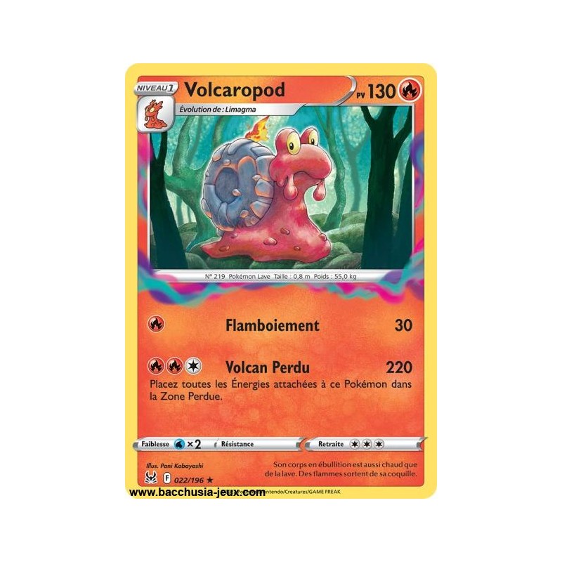 Carte Pokémon EB11 022/196 Volcaropod RARE