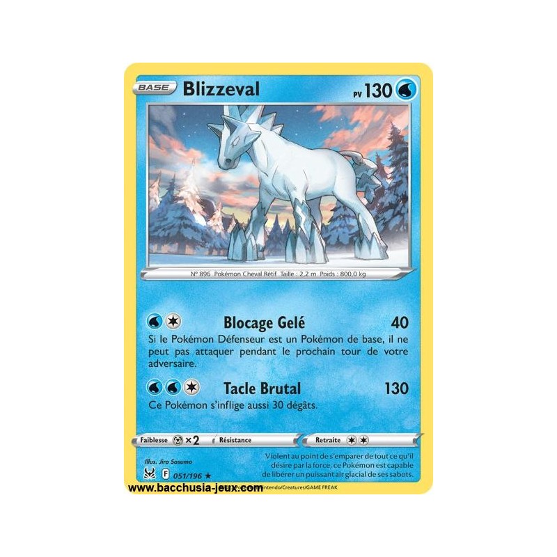 Carte Pokémon EB11 051/196 Blizzeval Holo