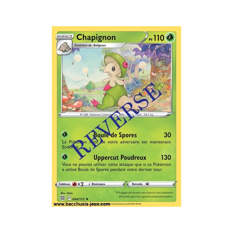 Carte Pokémon EB09 004/172 Chapignon RARE Reverse