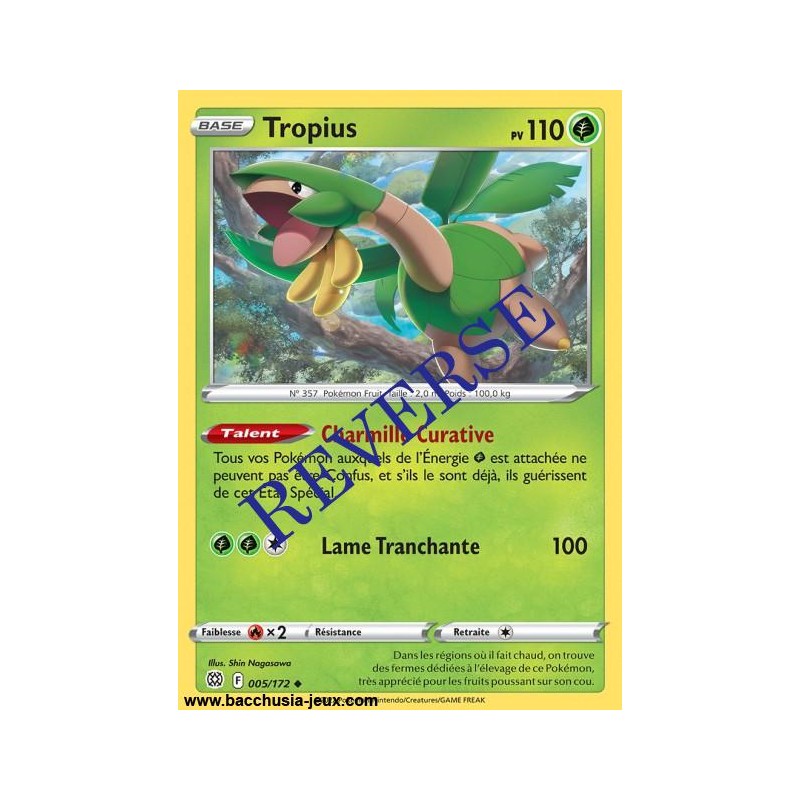 Carte Pokémon EB09 005/172 Tropius Reverse