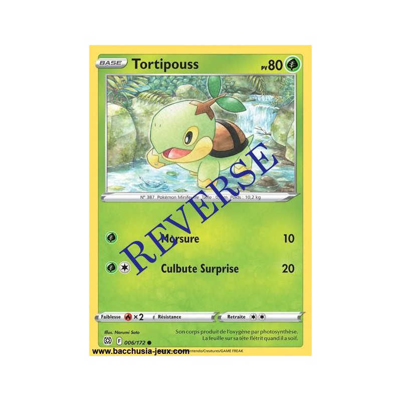 Carte Pokémon EB09 006/172 Tortipouss Reverse