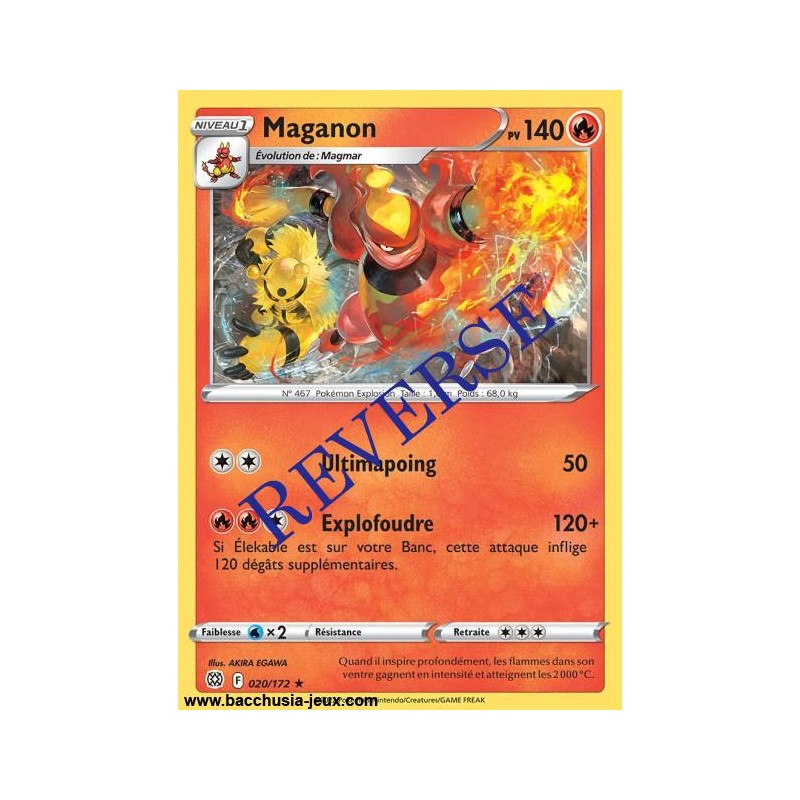 Carte Pokémon EB09 020/172 Maganon RARE Reverse