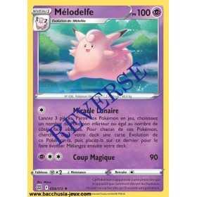 Carte Pokémon 054/172 Mélodelfe RARE Reverse