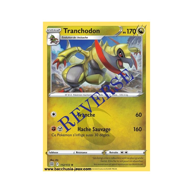 Carte Pokémon EB09 112/172 Tranchodon RARE Reverse