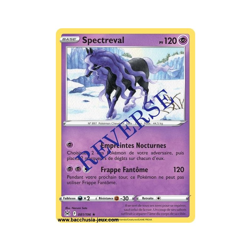 Carte Pokémon EB11 081/196 Spectreval HOLO Reverse