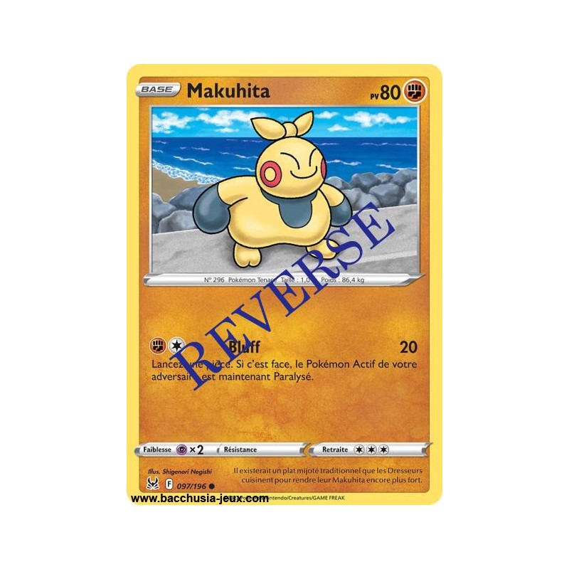 Carte Pokémon EB11 097/196 Makuhita Reverse