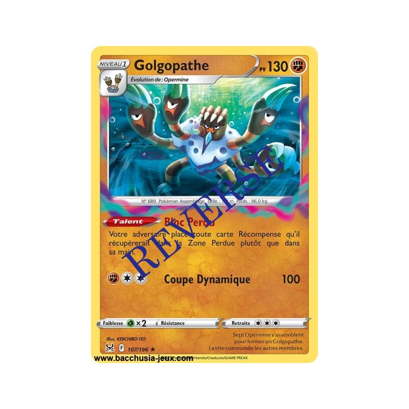 Carte Pokémon EB11 107/196 Golgopathe HOLO Reverse