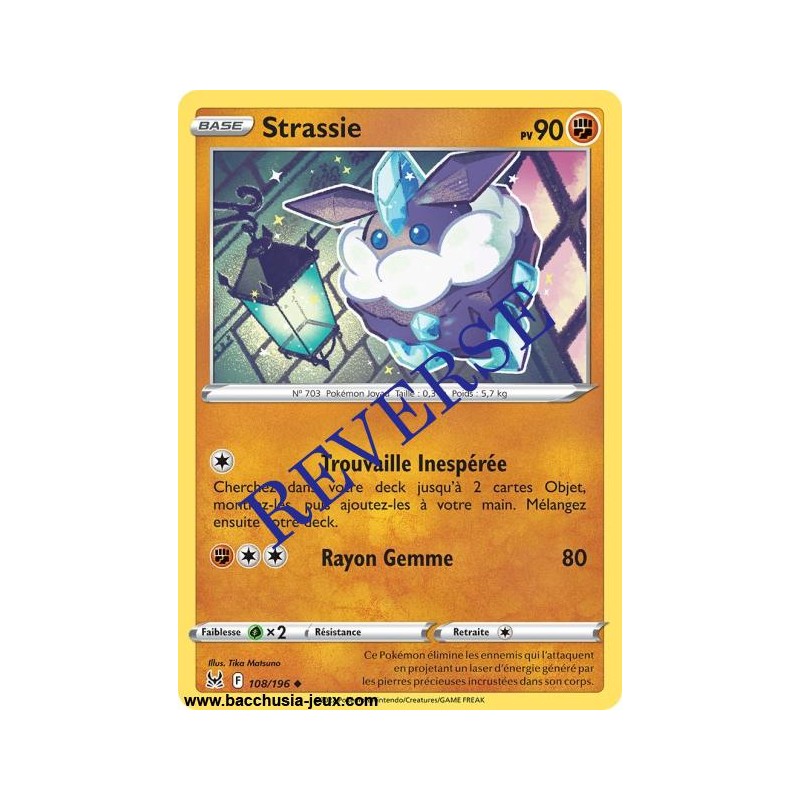 Carte Pokémon EB11 108/196 Strassie Reverse