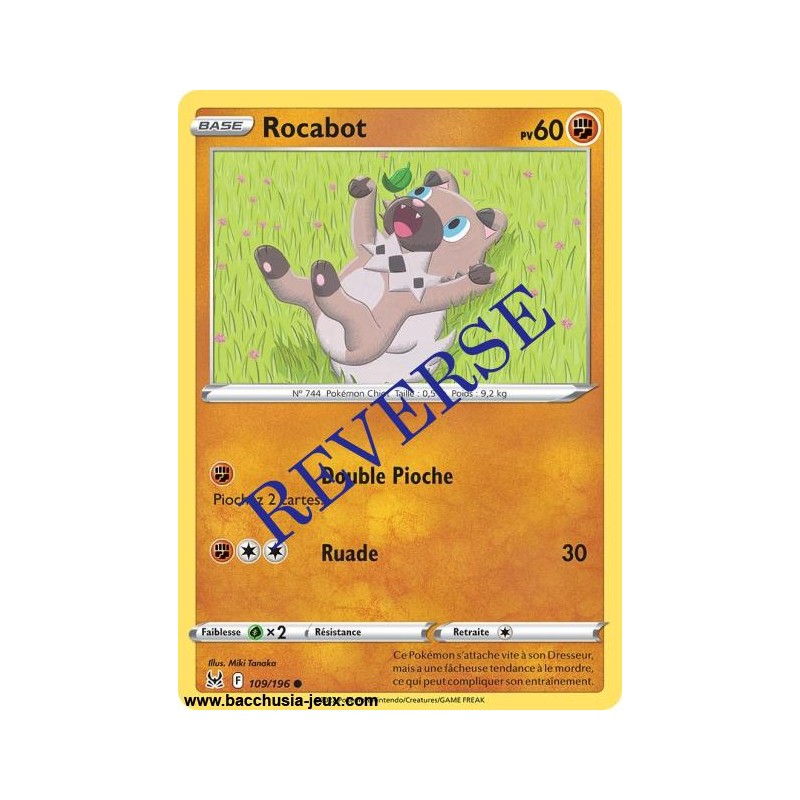 Carte Pokémon EB11 109/196 Rocabot Reverse