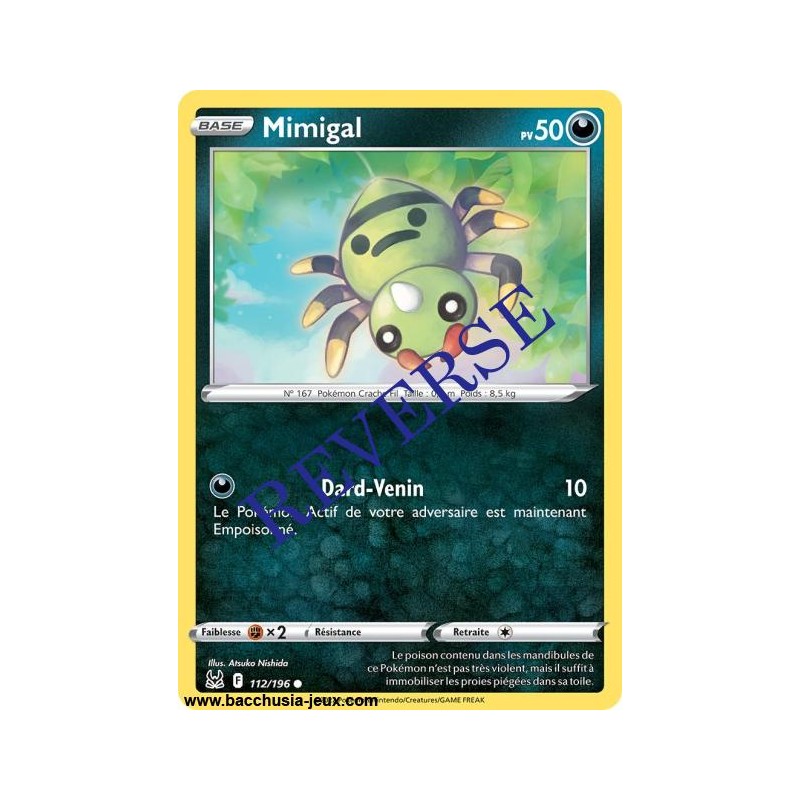 Carte Pokémon EB11 112/196 Mimigal Reverse