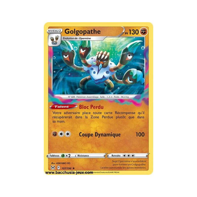 Carte Pokémon EB11 107/196 Golgopathe HOLO