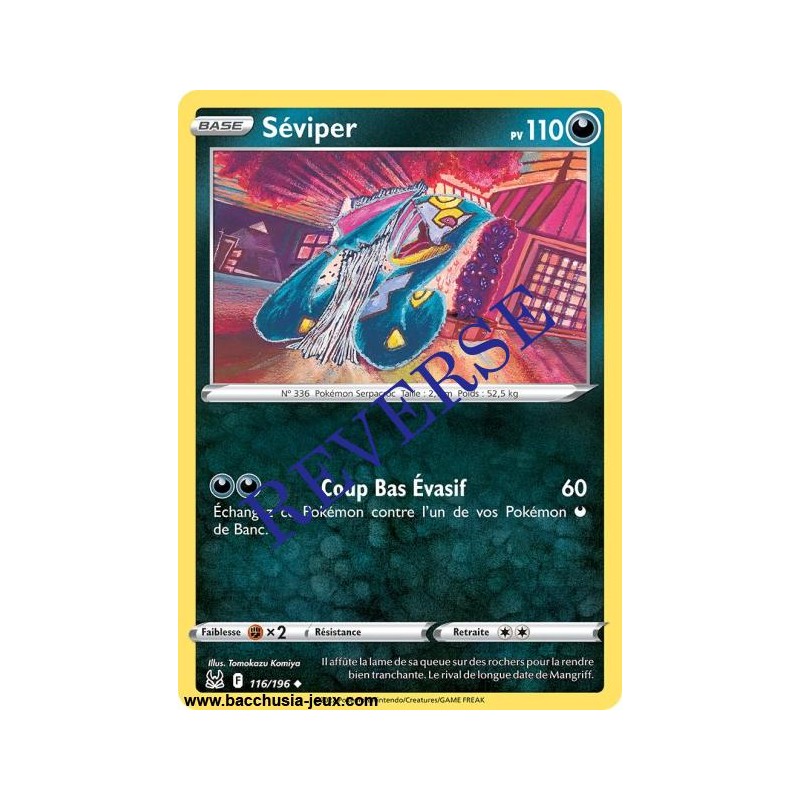 Carte Pokémon EB11 116/196 Séviper Reverse