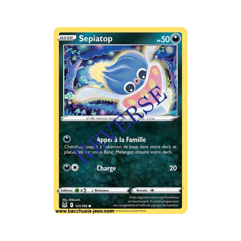 Carte Pokémon EB11 121/196 Sepiatop Reverse