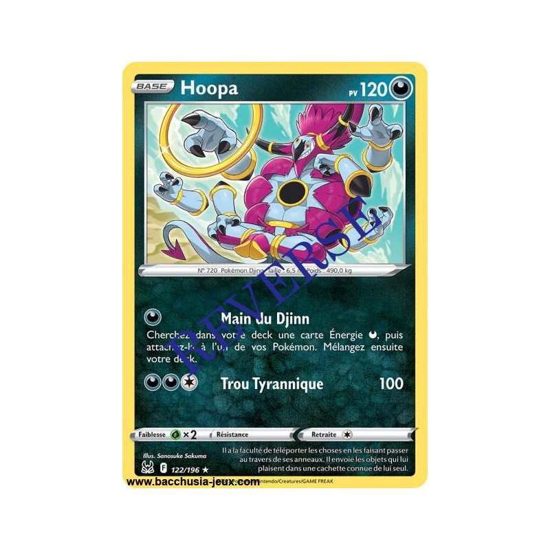 Carte Pokémon EB11 122/196 Hoopa RARE Reverse