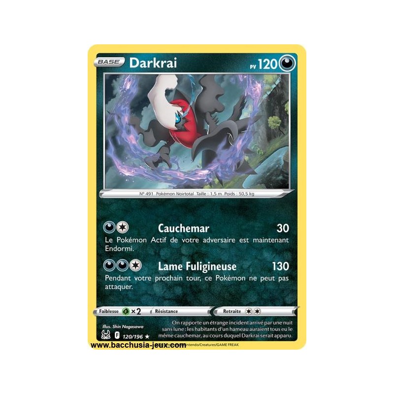 Carte Pokémon EB11 120/196 Darkrai HOLO