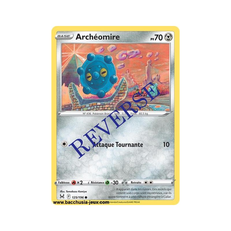 Carte Pokémon EB11 125/196 Archéomire Reverse