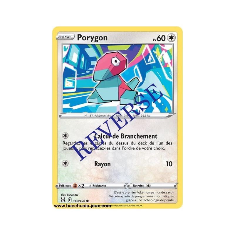 Carte Pokémon EB11 140/196 Porygon Reverse
