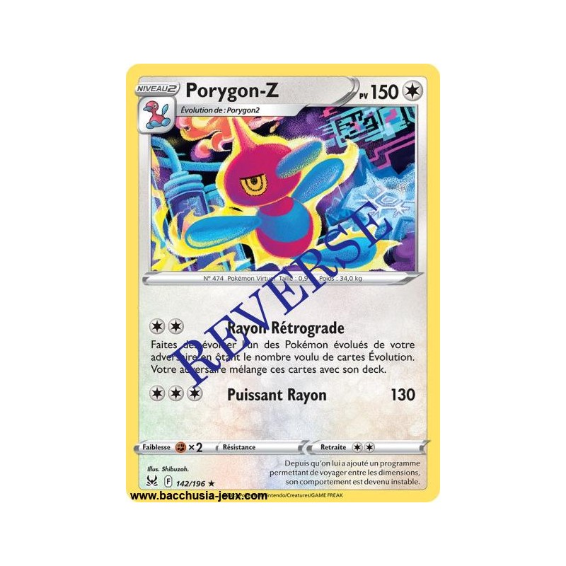 Carte Pokémon EB11 142/196 Porygon-Z RARE Reverse