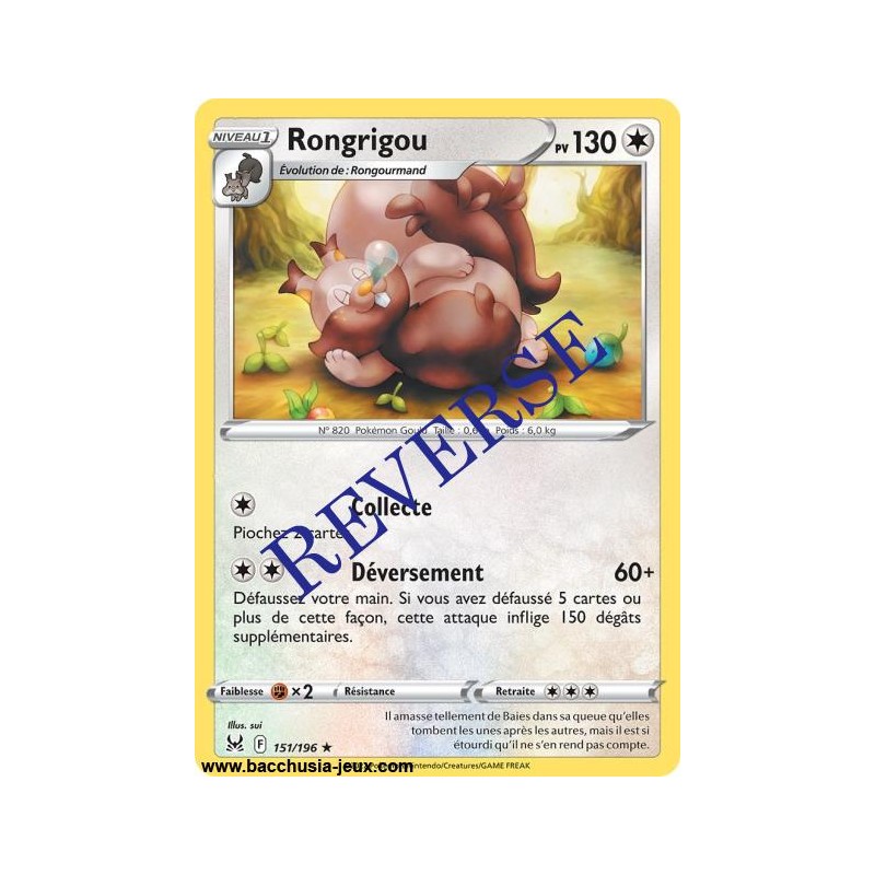 Carte Pokémon EB11 151/196 Rongrigou RARE Reverse