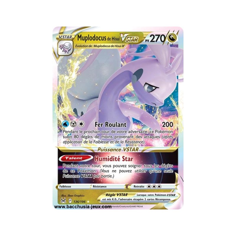 Carte Pokémon EB11 136/196 Muplodocus de Hisui V Star