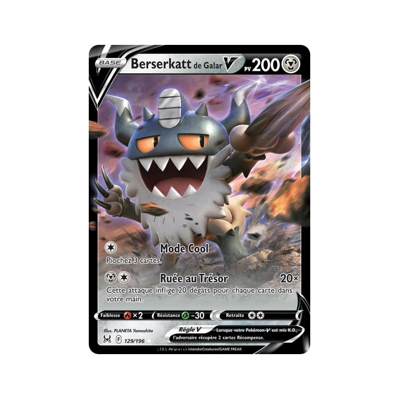 Carte Pokémon EB11 129/196 Berserkatt de Galar V