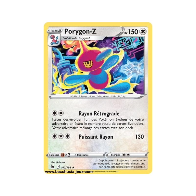 Carte Pokémon EB11 142/196 Porygon-Z RARE