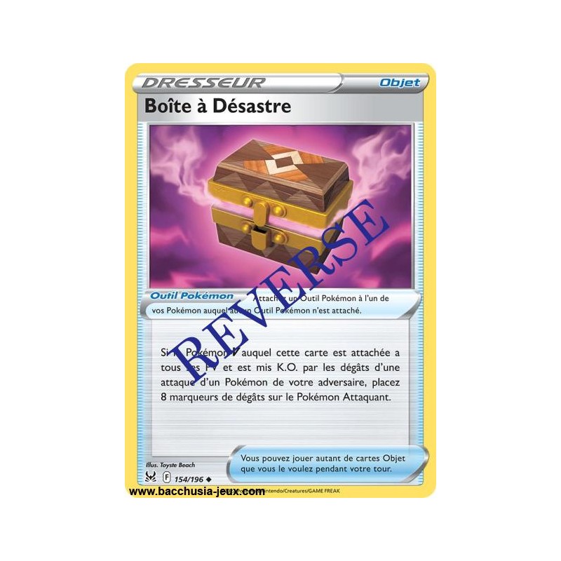 Carte Pokémon EB11 154/196 Boîte à désastre Reverse