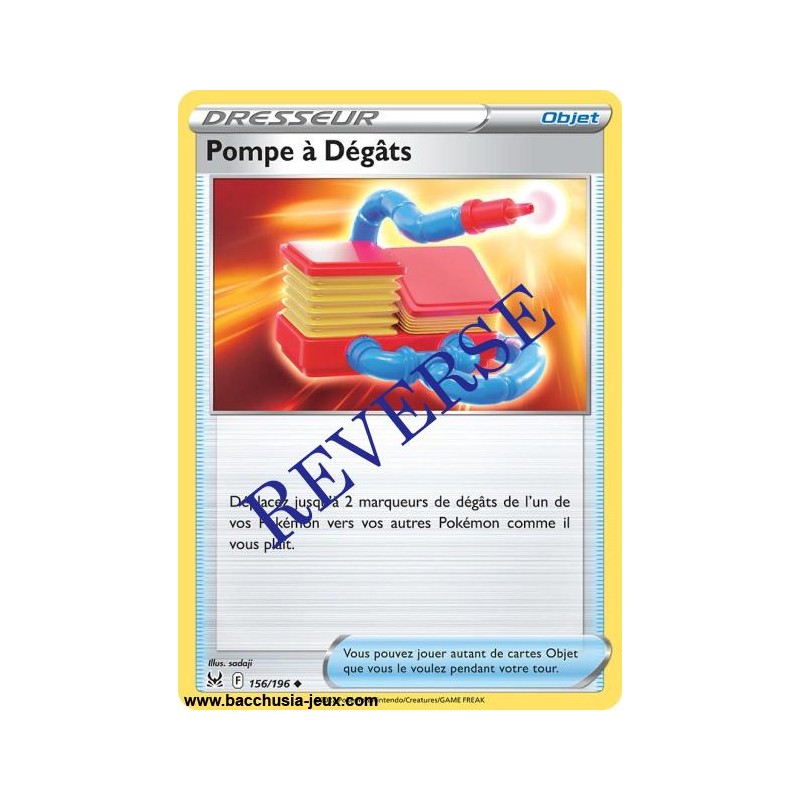 Carte Pokémon EB11 156/196 Pompe à Dégâts Reverse