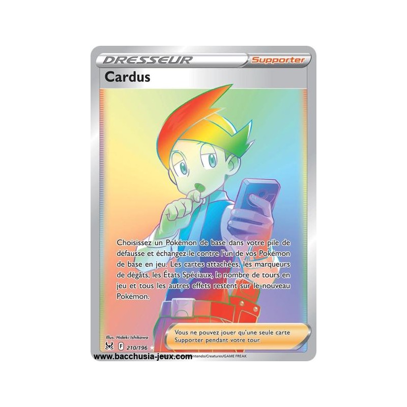 Carte Pokémon EB11 210/196 Cardus Secrète