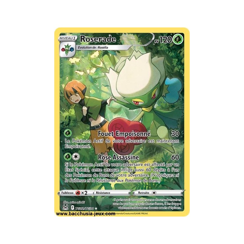 Carte Pokémon EB11 TG02/TG30 Roserade