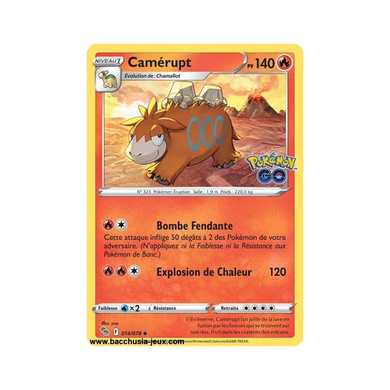 Carte Pokémon EB10.5 014/078 Camérupt