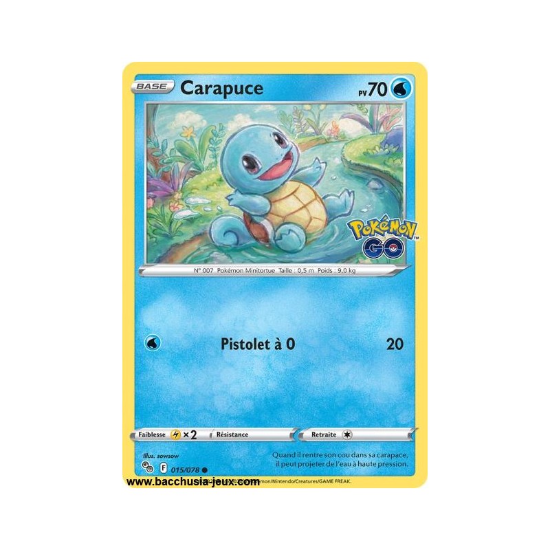Carte Pokémon EB10.5 015/078 Carapuce