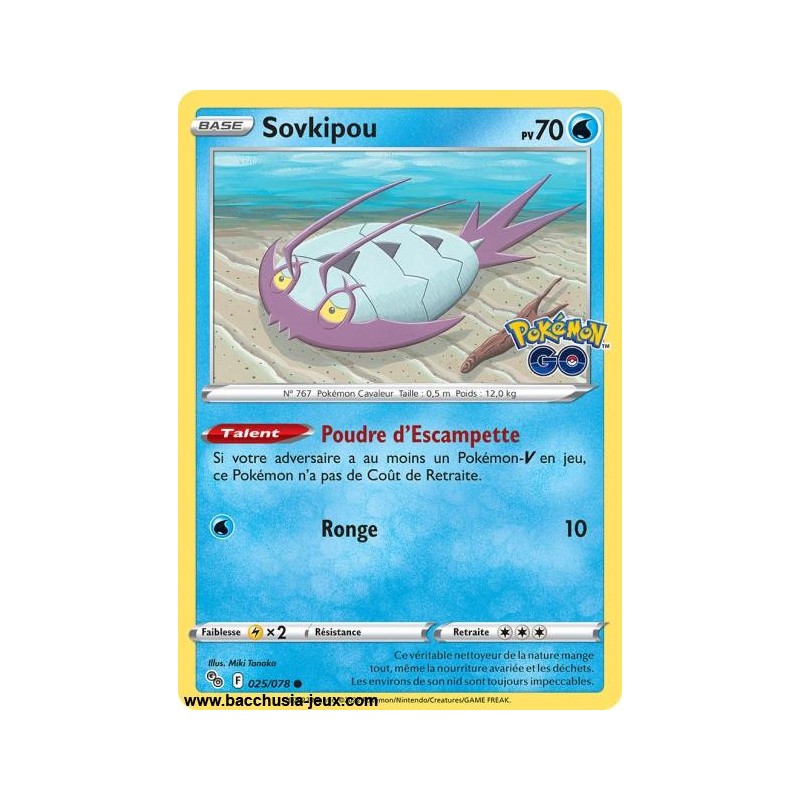 Carte Pokémon EB10.5 025/078 Sovkipou