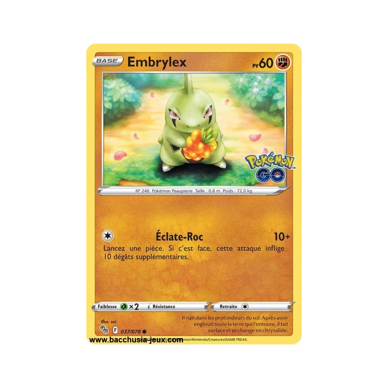 Carte Pokémon EB10.5 037/078 Embrylex