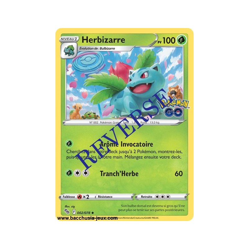 Carte Pokémon EB10.5 002/078 Herbizarre Reverse