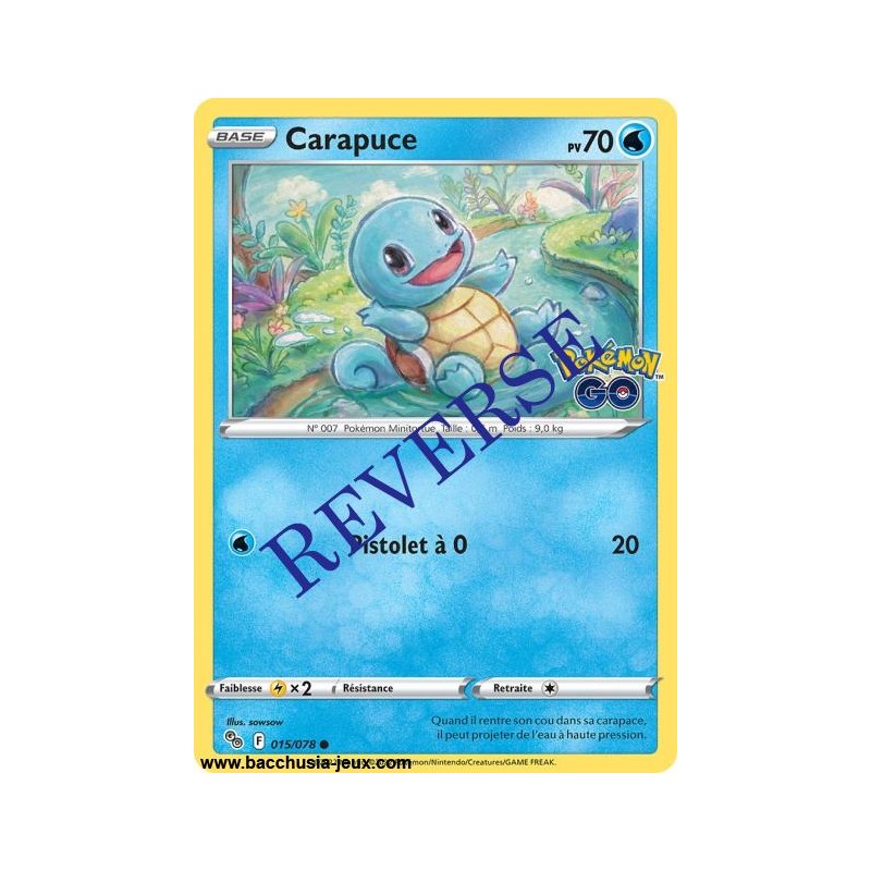 Carte Pokémon EB10.5 015/078 Carapuce Reverse