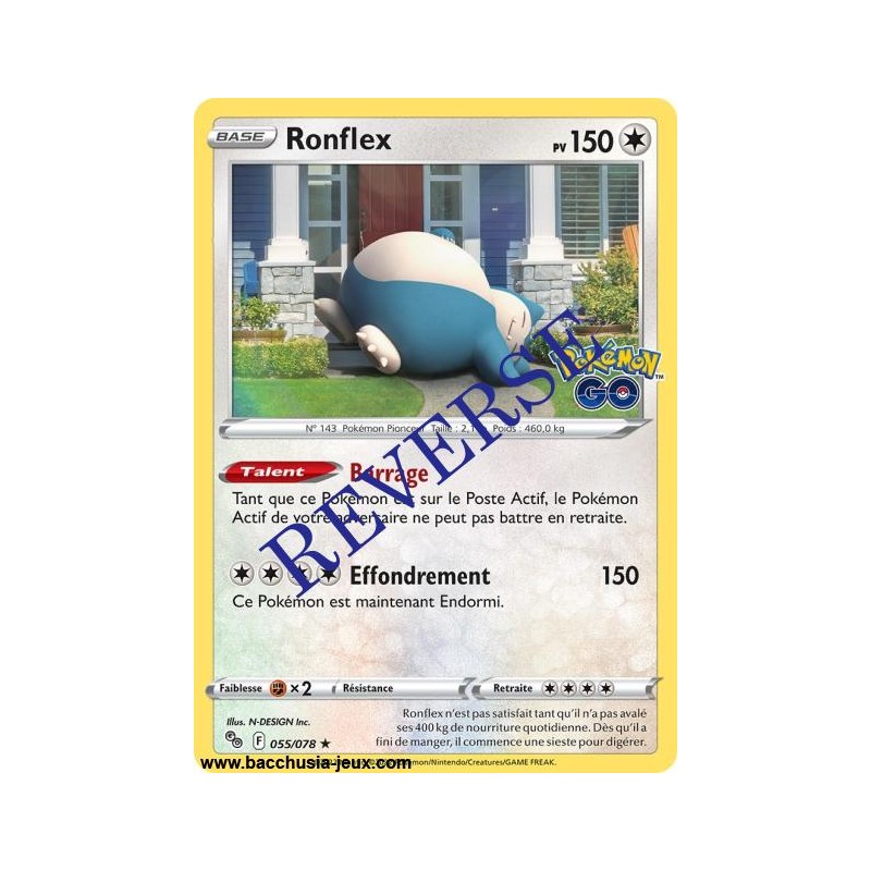 Carte Pokémon EB10.5 055/078 Ronflex HOLO Reverse