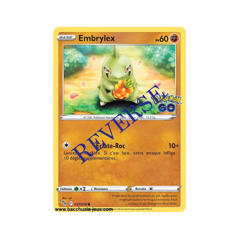 Carte Pokémon EB10.5 037/078 Embrylex Reverse